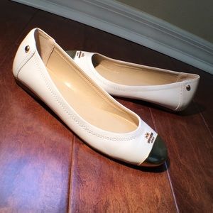 Coach Geldes ballet flats 36.5/6.5 white gold